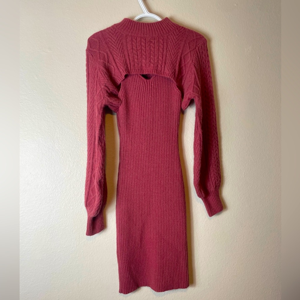 2-Piece Pink Sweater dress